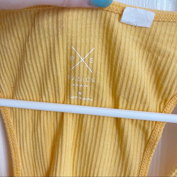 PacSun Basics Tank Top Yellow Orange Color - Picture 2 of 4